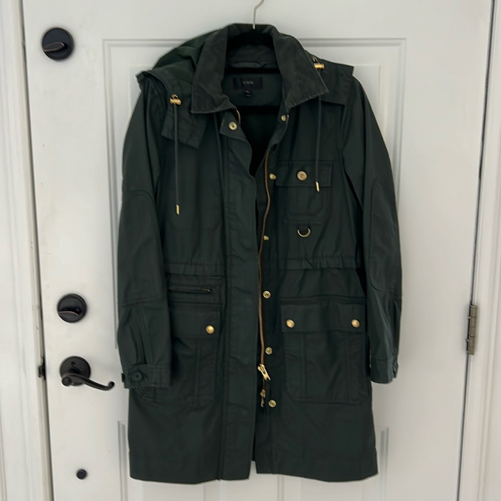 J Crew coat/jacket evergreen color